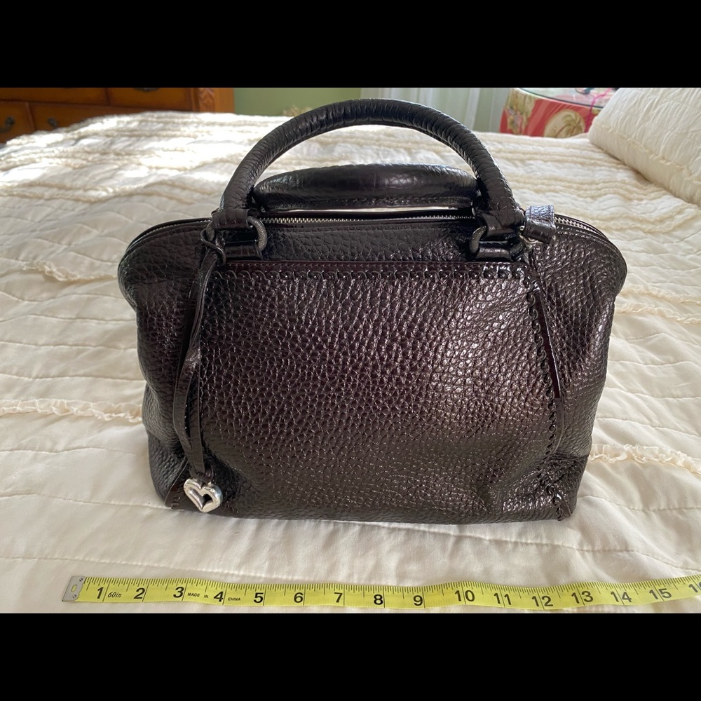 Brighton Brown leather crossbody purse